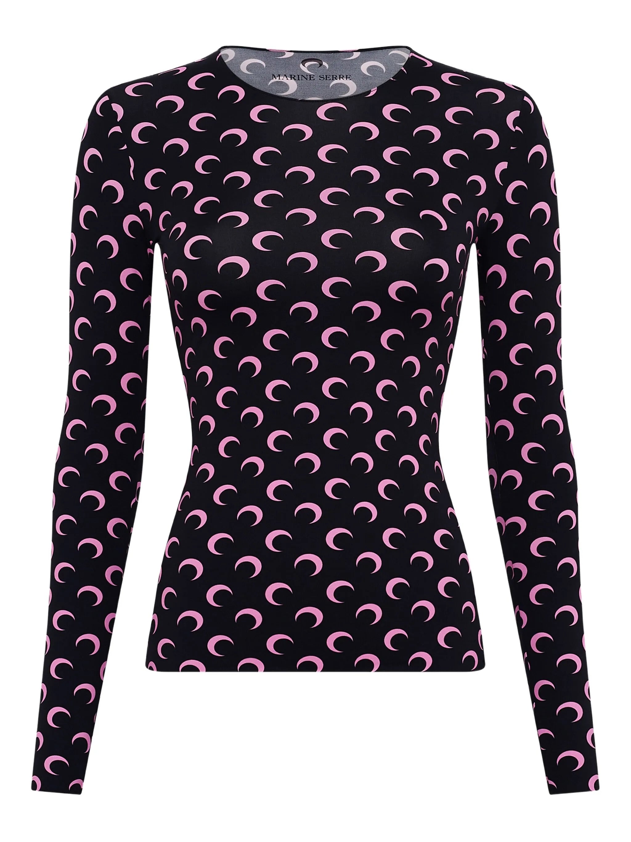 Moon Second skin Top MARINE SERRE Nero | Grifo210