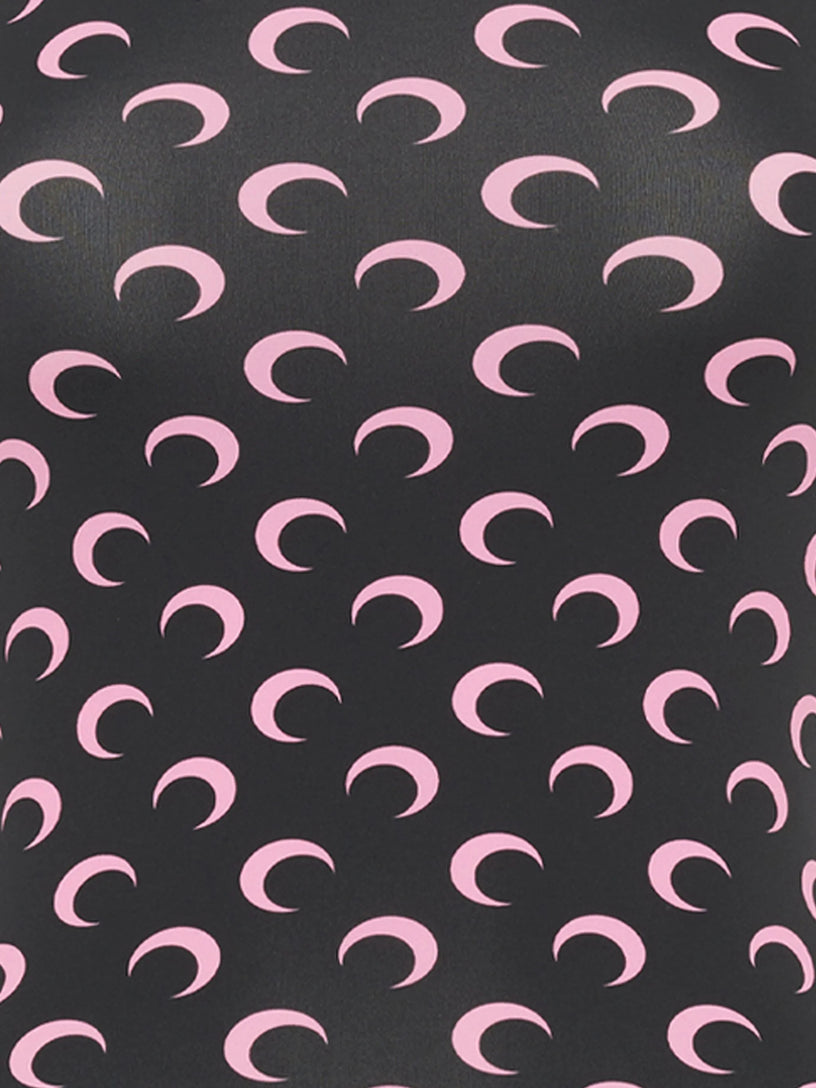 Moon printed second skin tube top