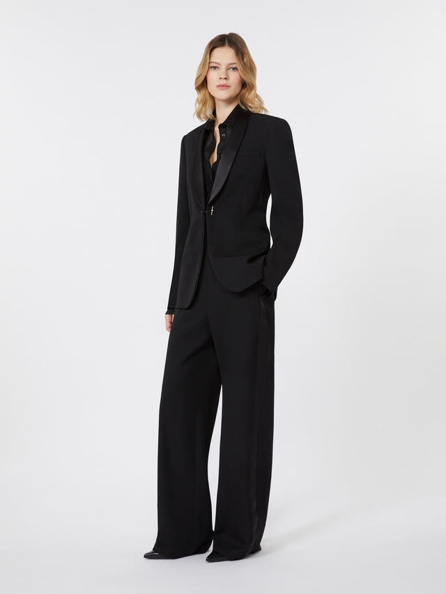Wool gabardine blazer
