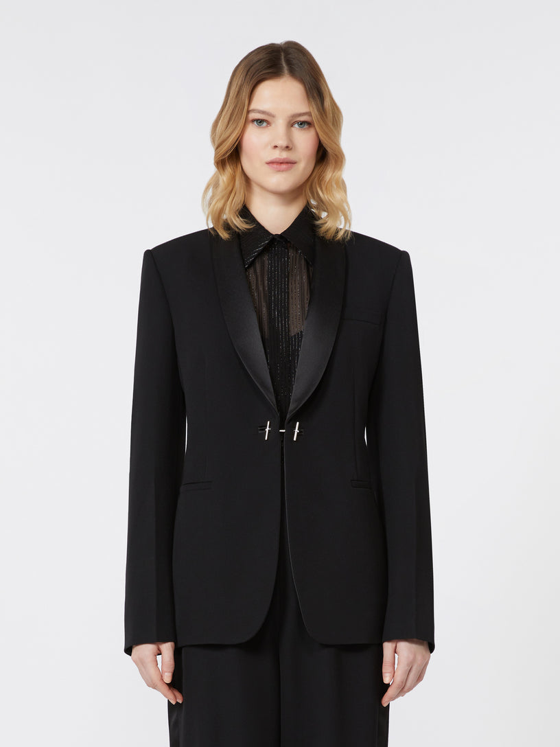 Wool gabardine blazer