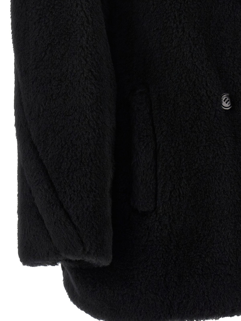 Teddy Bear Icon Coat corto in alpaca e lana