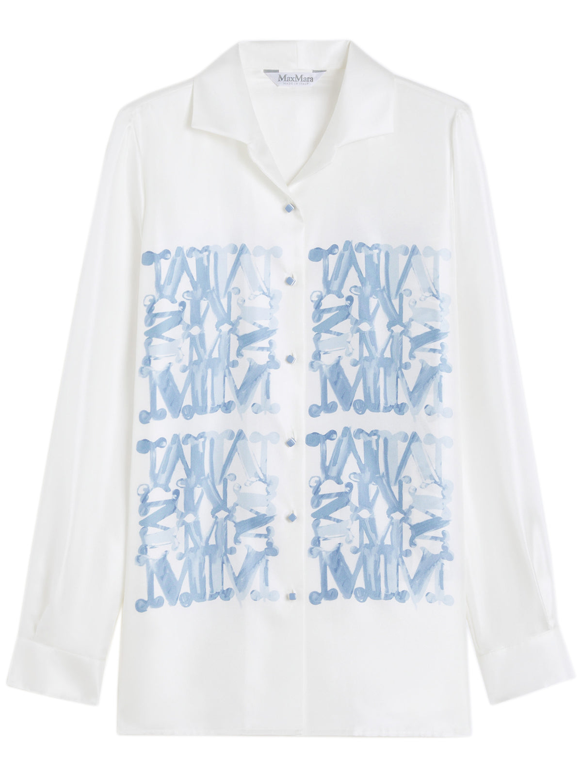 Silk shirt with print