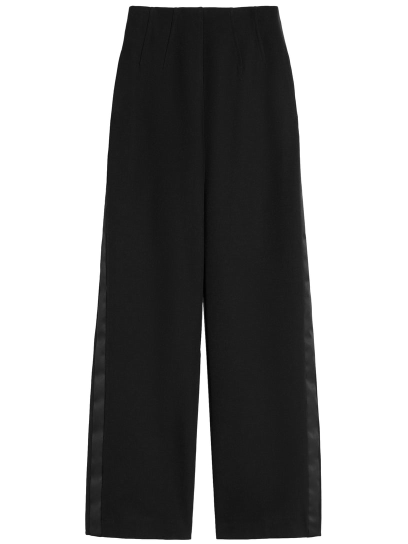 Wool gabardine trousers