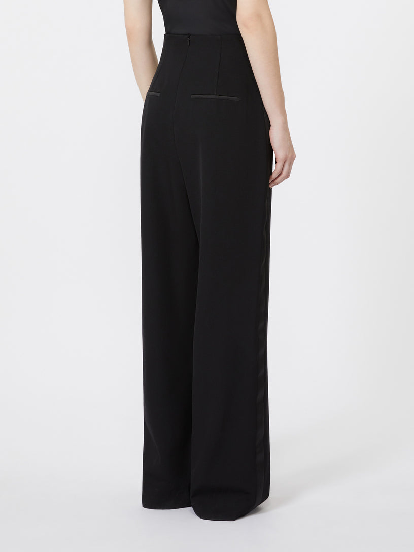 Wool gabardine trousers