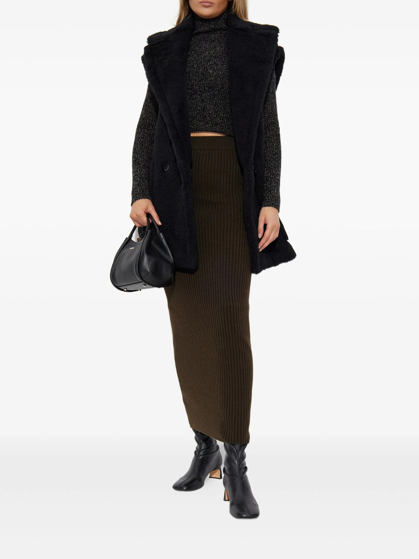 Teddy vest in alpaca and wool