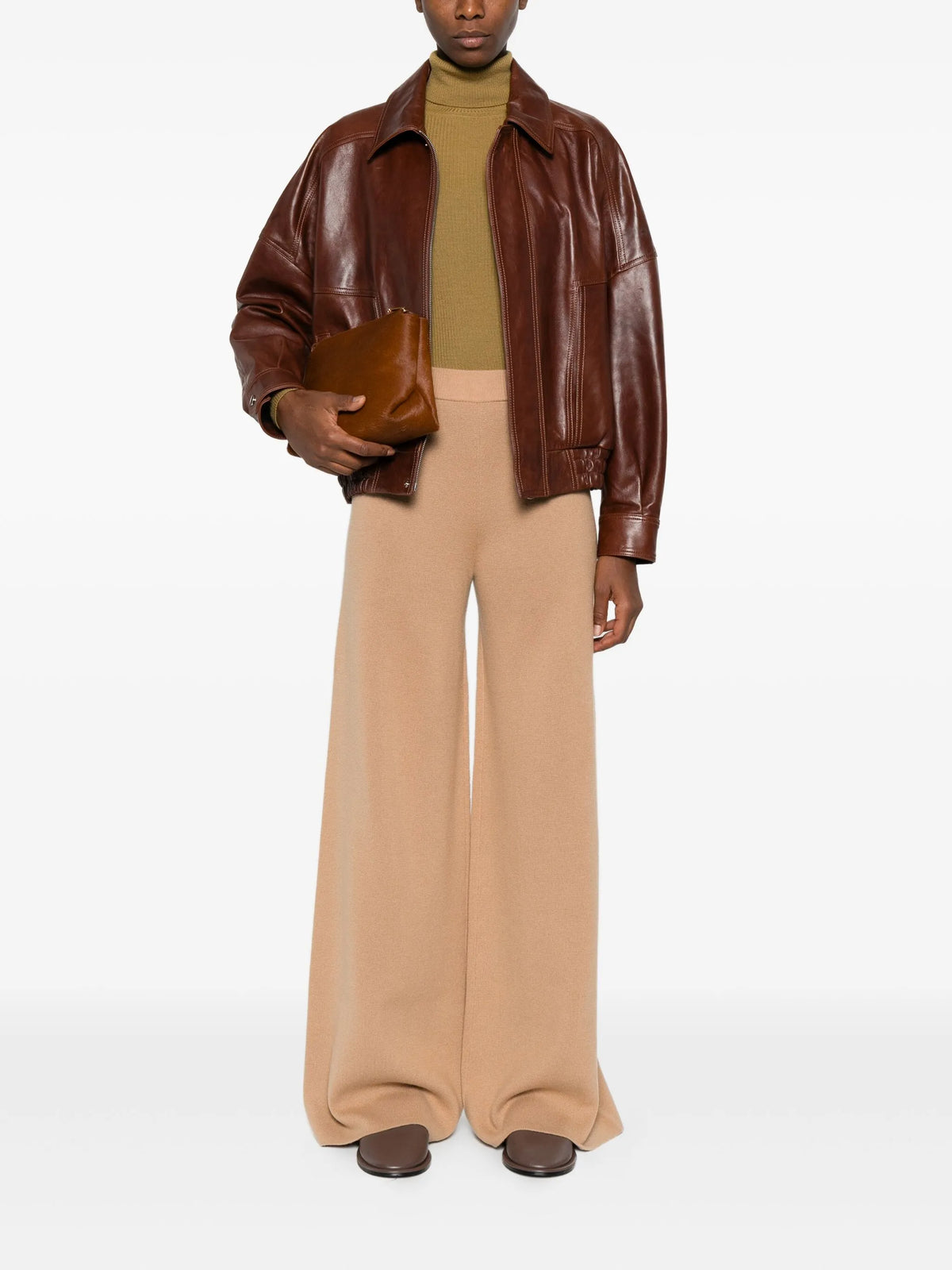 Wool and cashmere trousers