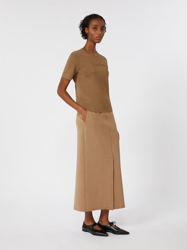 Viscose crepe yarn sweater