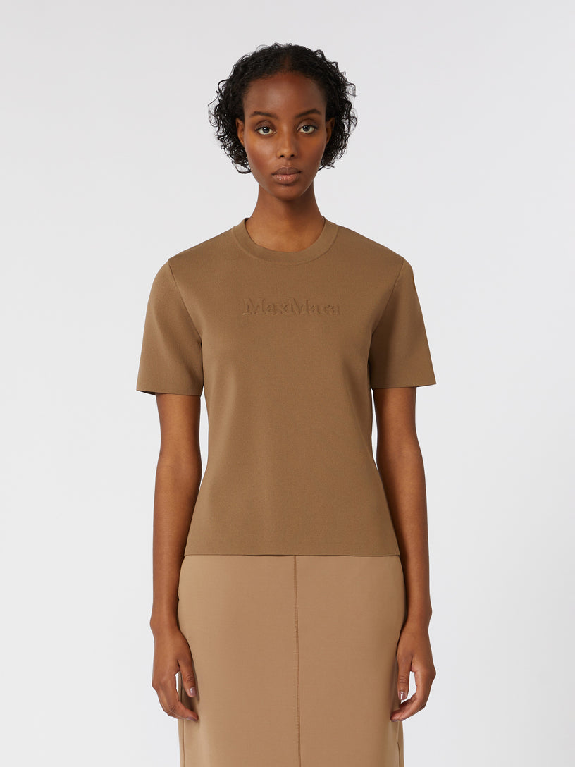 Viscose crepe yarn sweater