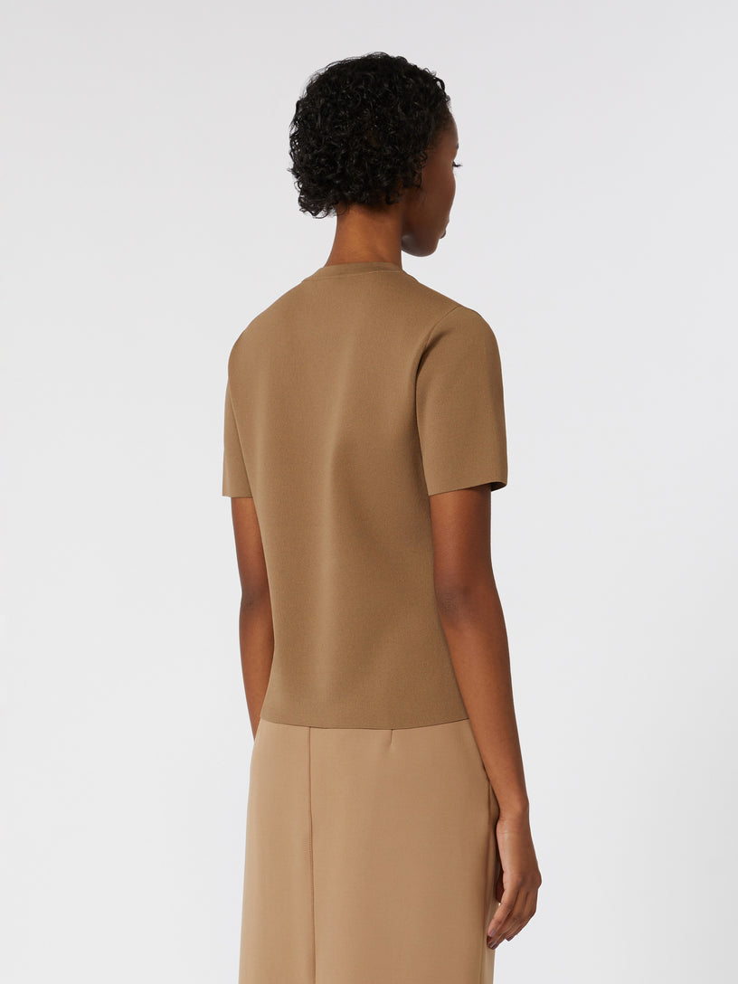 Viscose crepe yarn sweater