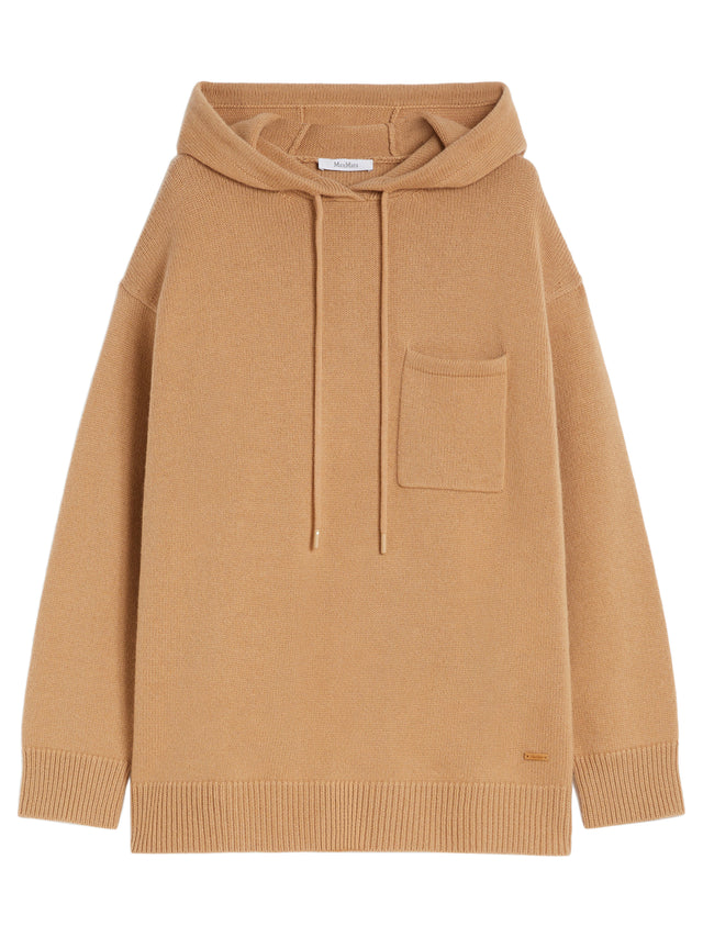 Wool and cashmere hoodie