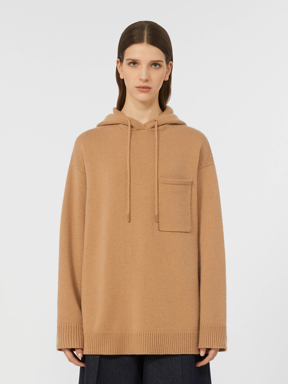Wool and cashmere hoodie