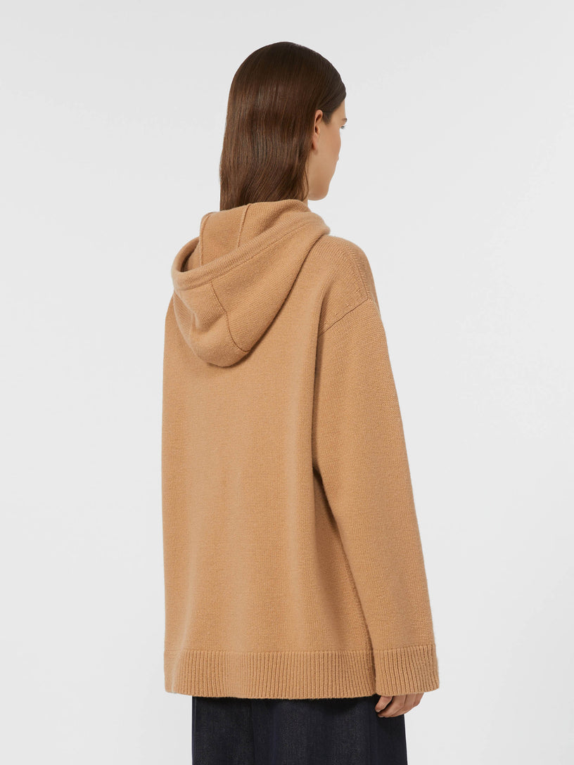 Wool and cashmere hoodie