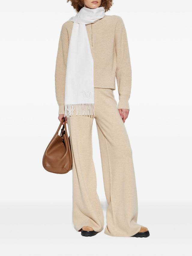 Wool and cashmere sweater with zip