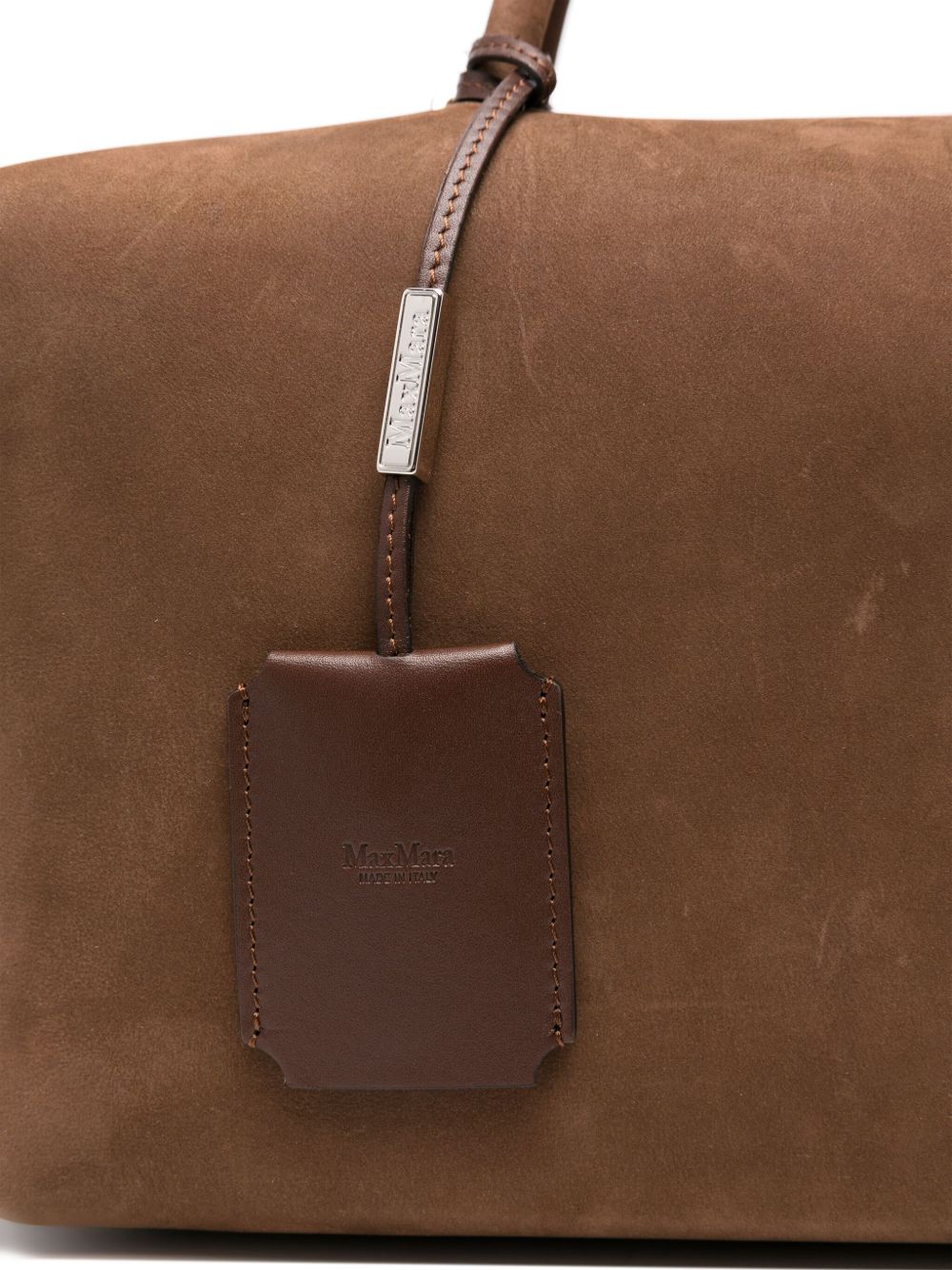 Holdallsuede large satchel in nubuck leather