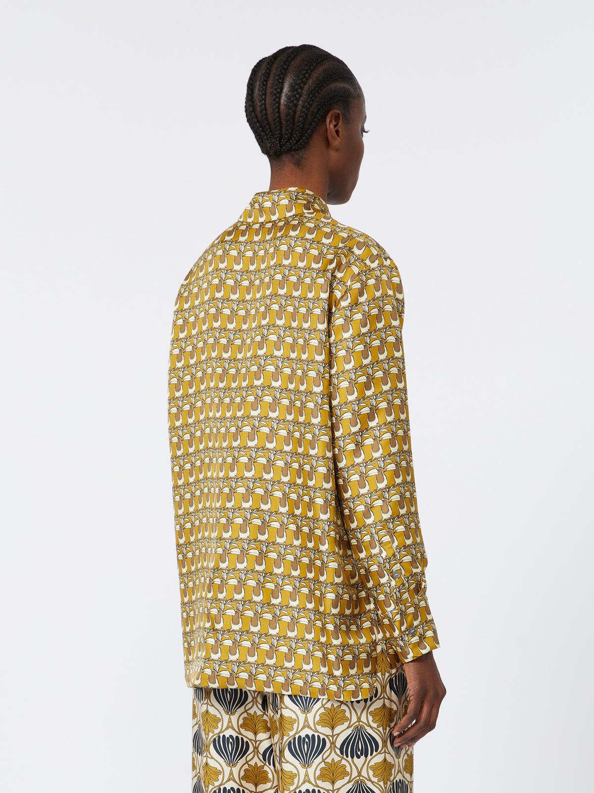 Times Reversible Printed Silk Shirt