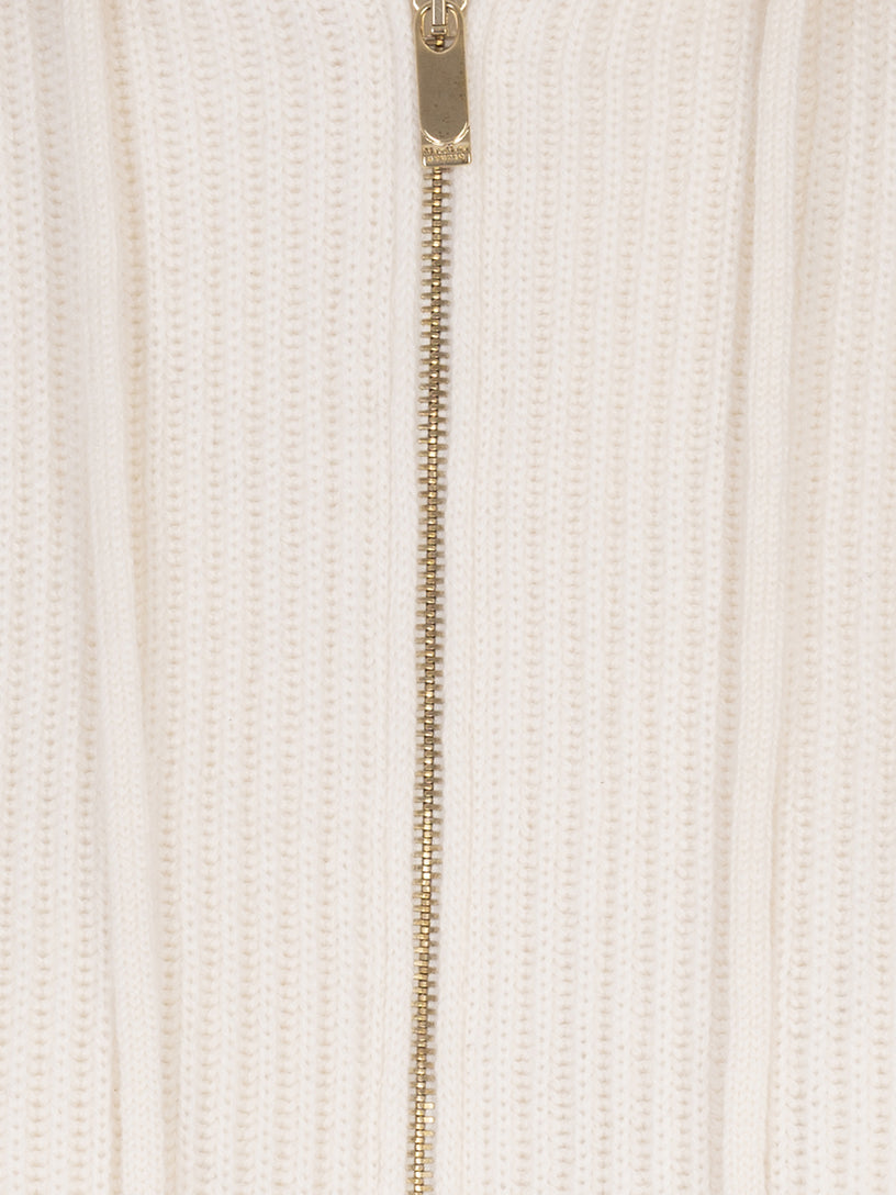 Wool and cashmere hooded vest