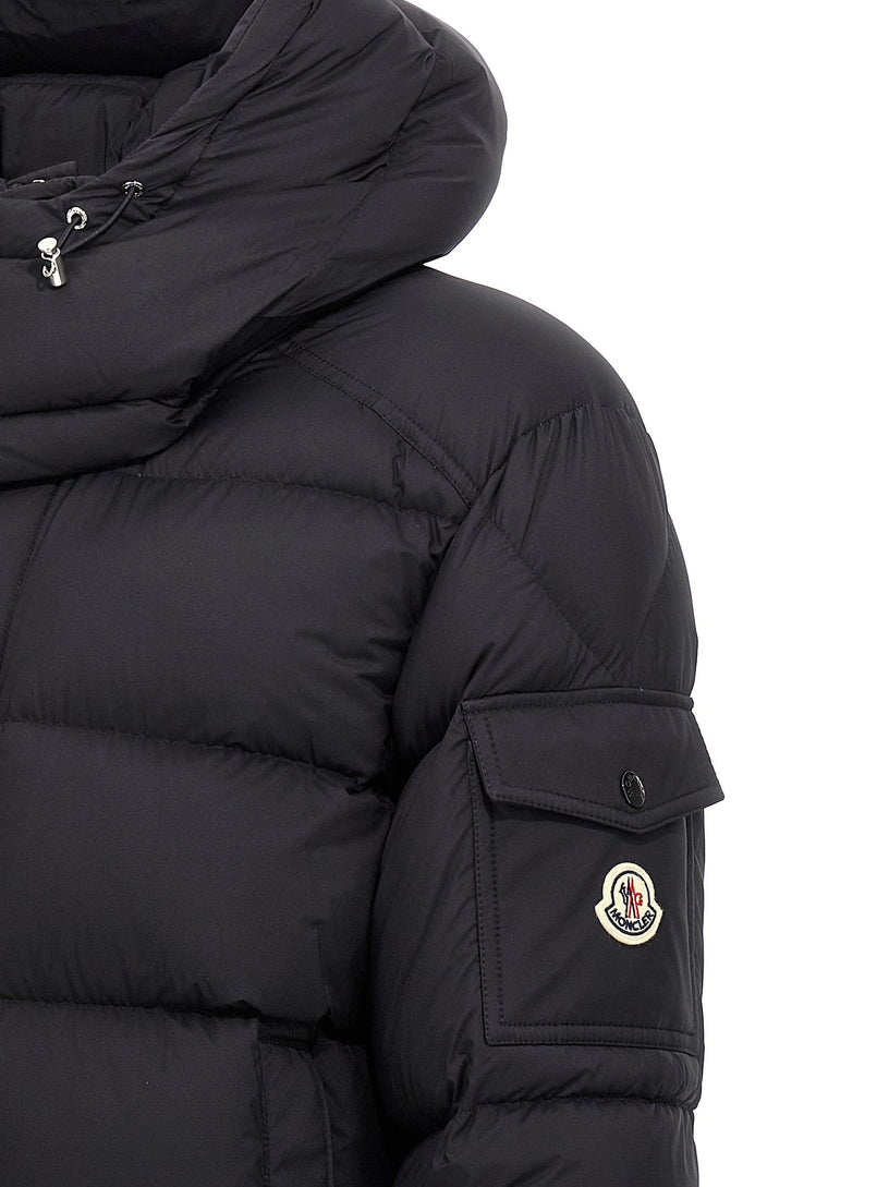 Moncler Maya 70 short down jacket with hood