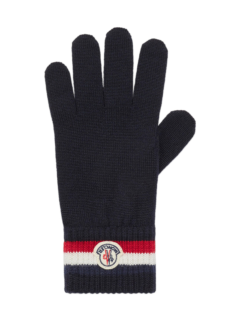 Tricolor wool gloves