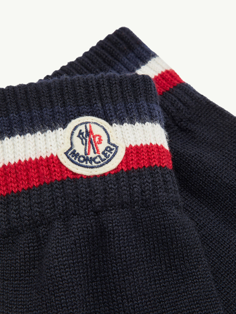 Tricolor wool gloves