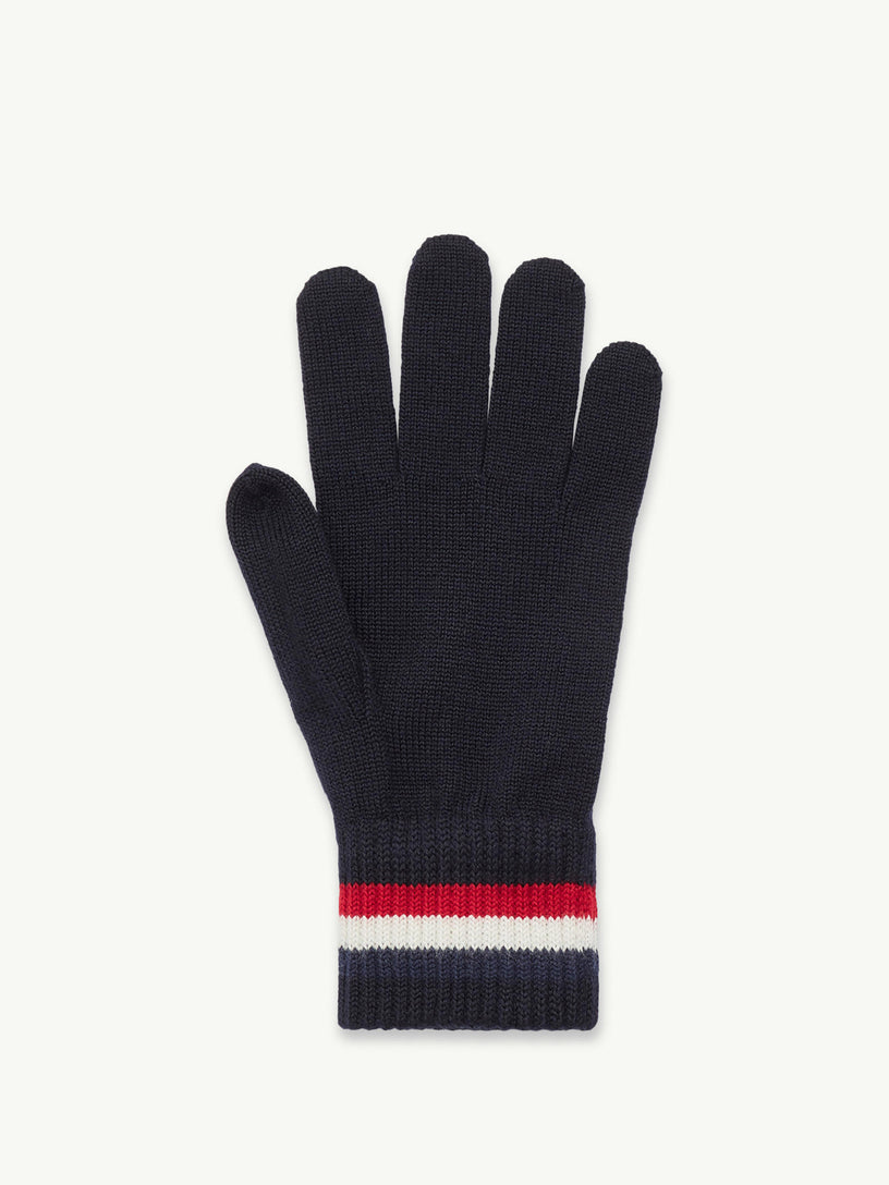 Tricolor wool gloves