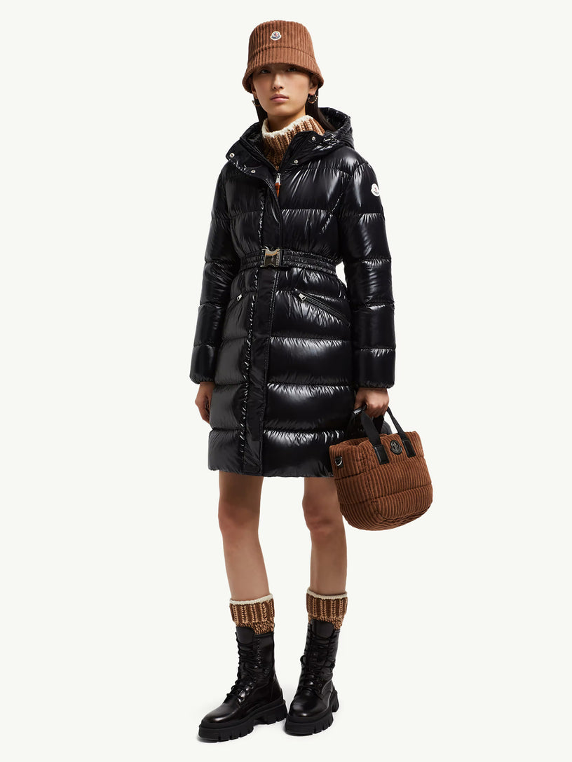 Bellevue long down jacket with hood