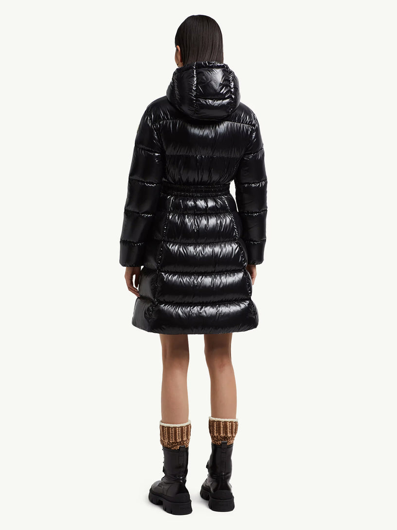 Bellevue long down jacket with hood