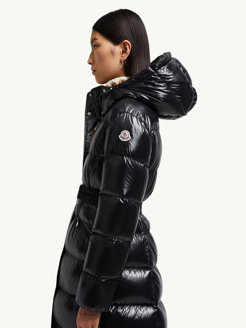 Bellevue long down jacket with hood