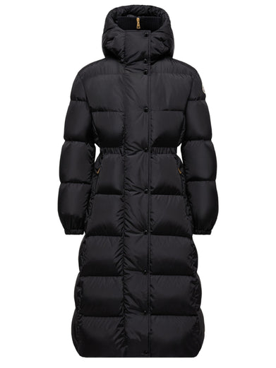 Chamer Wool-Trimmed Hooded Long Down Jacket
