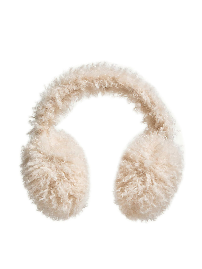Padded earmuffs in teddy fleece