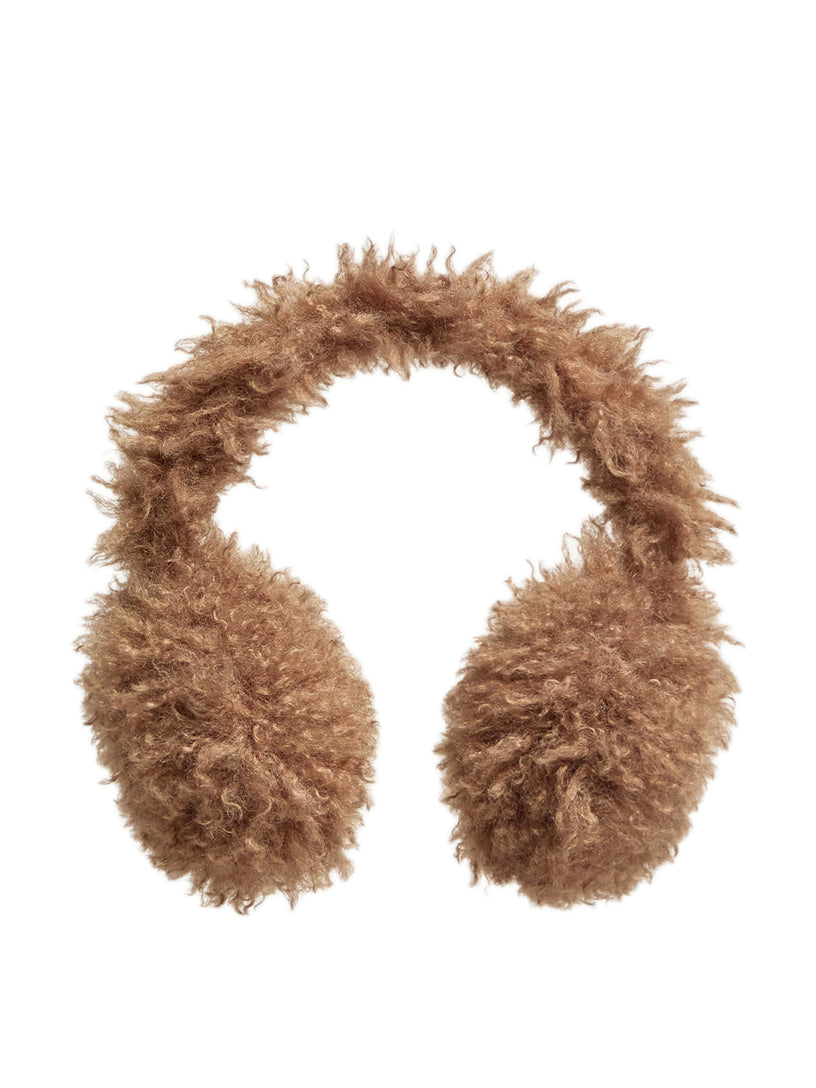 Padded earmuffs in teddy fleece