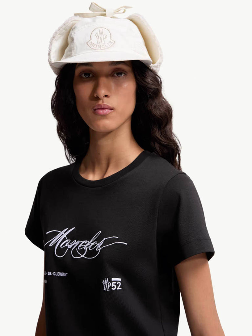 Embroidered Cursive Logo T-Shirt