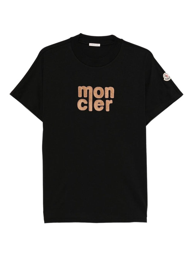 Cotton T-Shirt with Teddy Logo