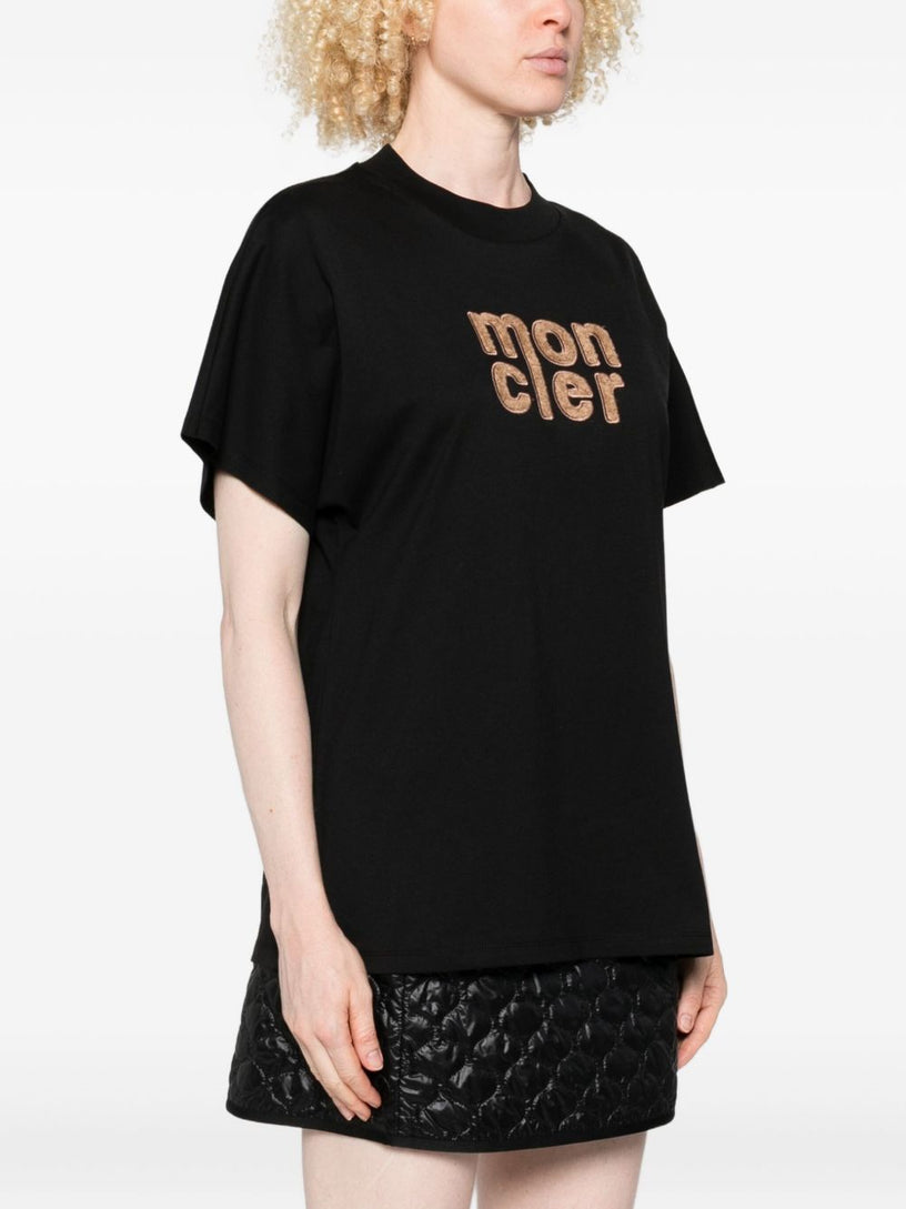 Cotton T-Shirt with Teddy Logo