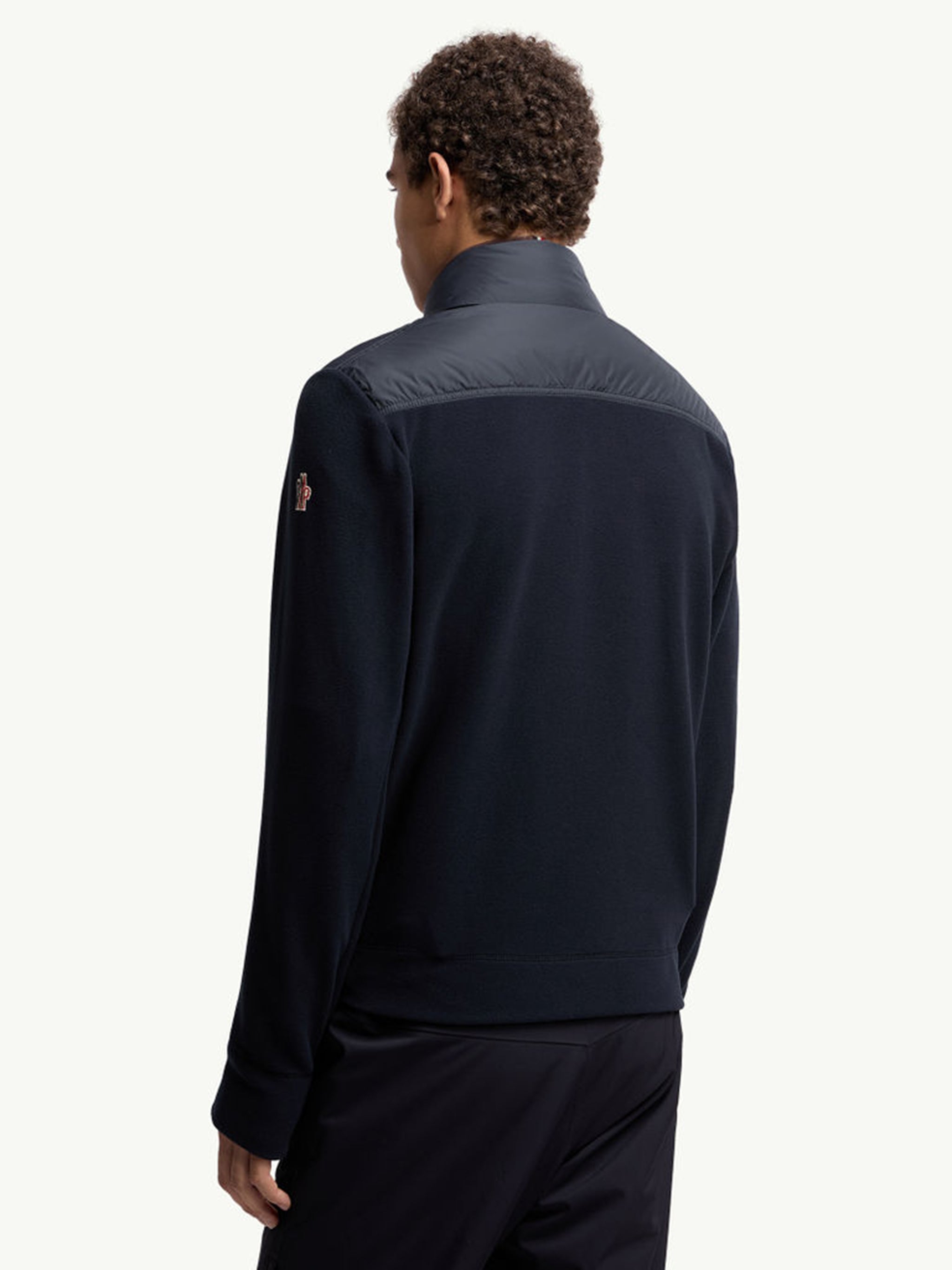 Padded cardigan with zip MONCLER Blu | Grifo210