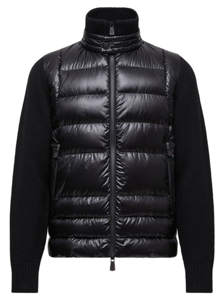 MONCLER -  Padded wool cardigan with zip MONCLER Nero | Grifo210