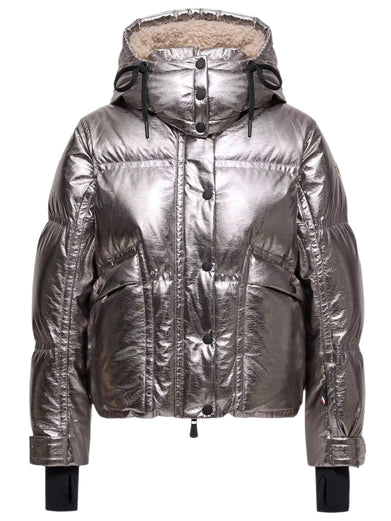 Calaque Metallic Hooded Down Ski Jacket