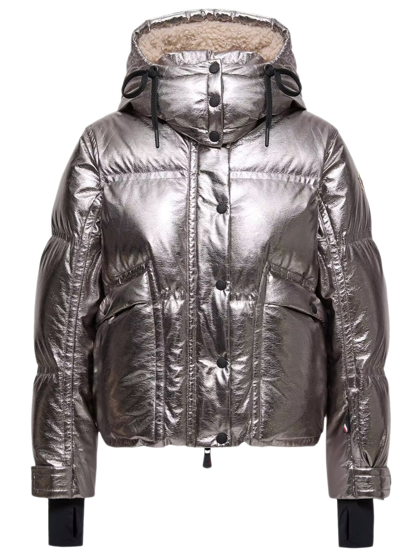 Calaque Metallic Hooded Down Ski Jacket