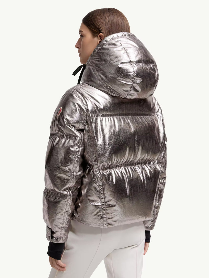 Calaque Metallic Hooded Down Ski Jacket