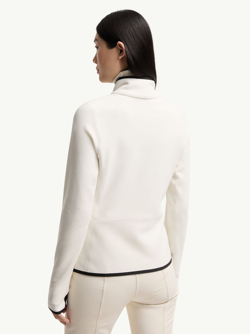 Zip-up fleece sweatshirt