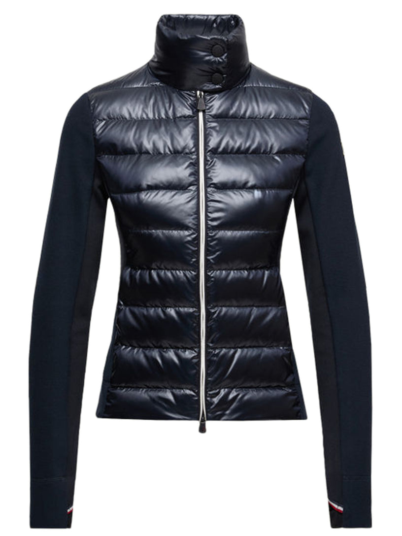 Padded zip-up sweatshirt