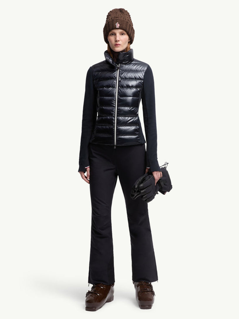 Padded zip-up sweatshirt