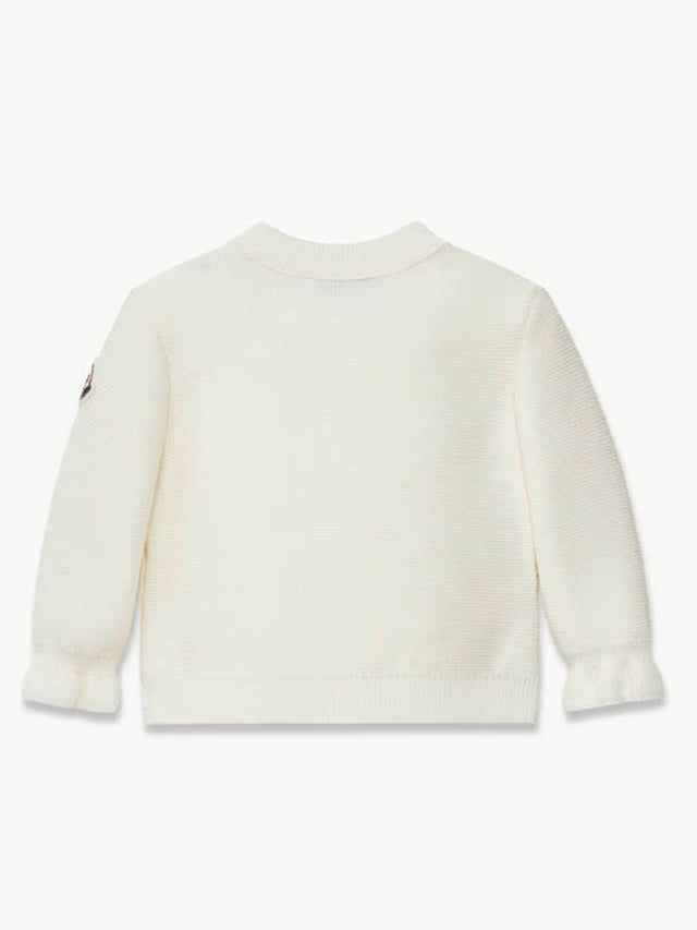 Padded Wool Zip-Up Cardigan