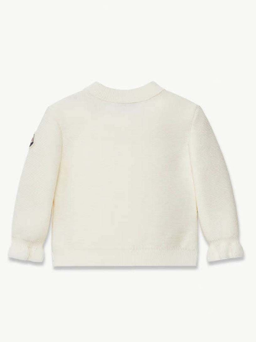 Padded Wool Zip-Up Cardigan