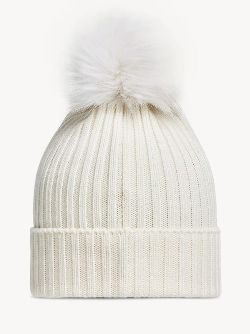 Wool Beanie with Pom Pom