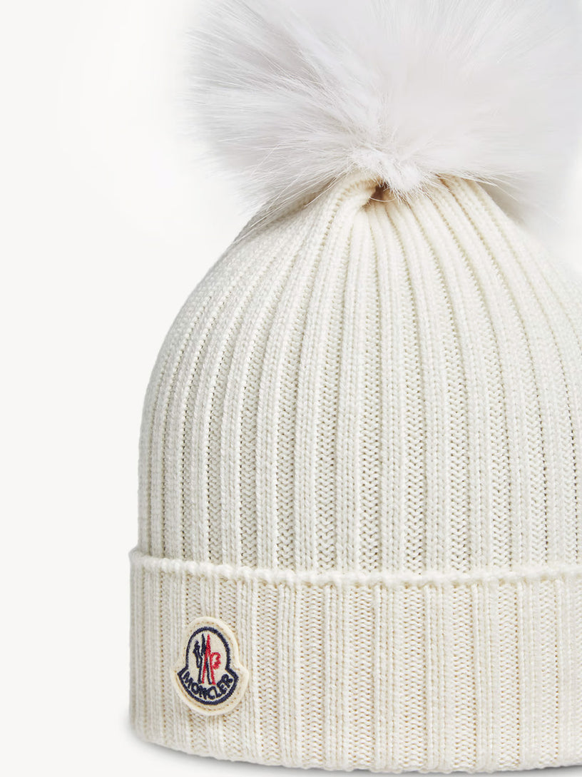 Wool Beanie with Pom Pom