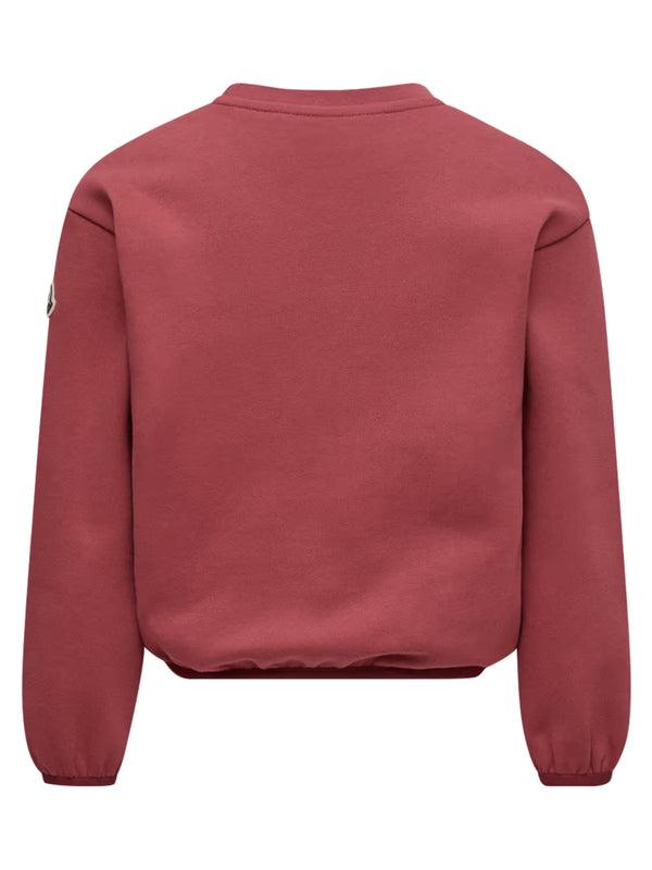 Felpa in cotone con logo teddy
