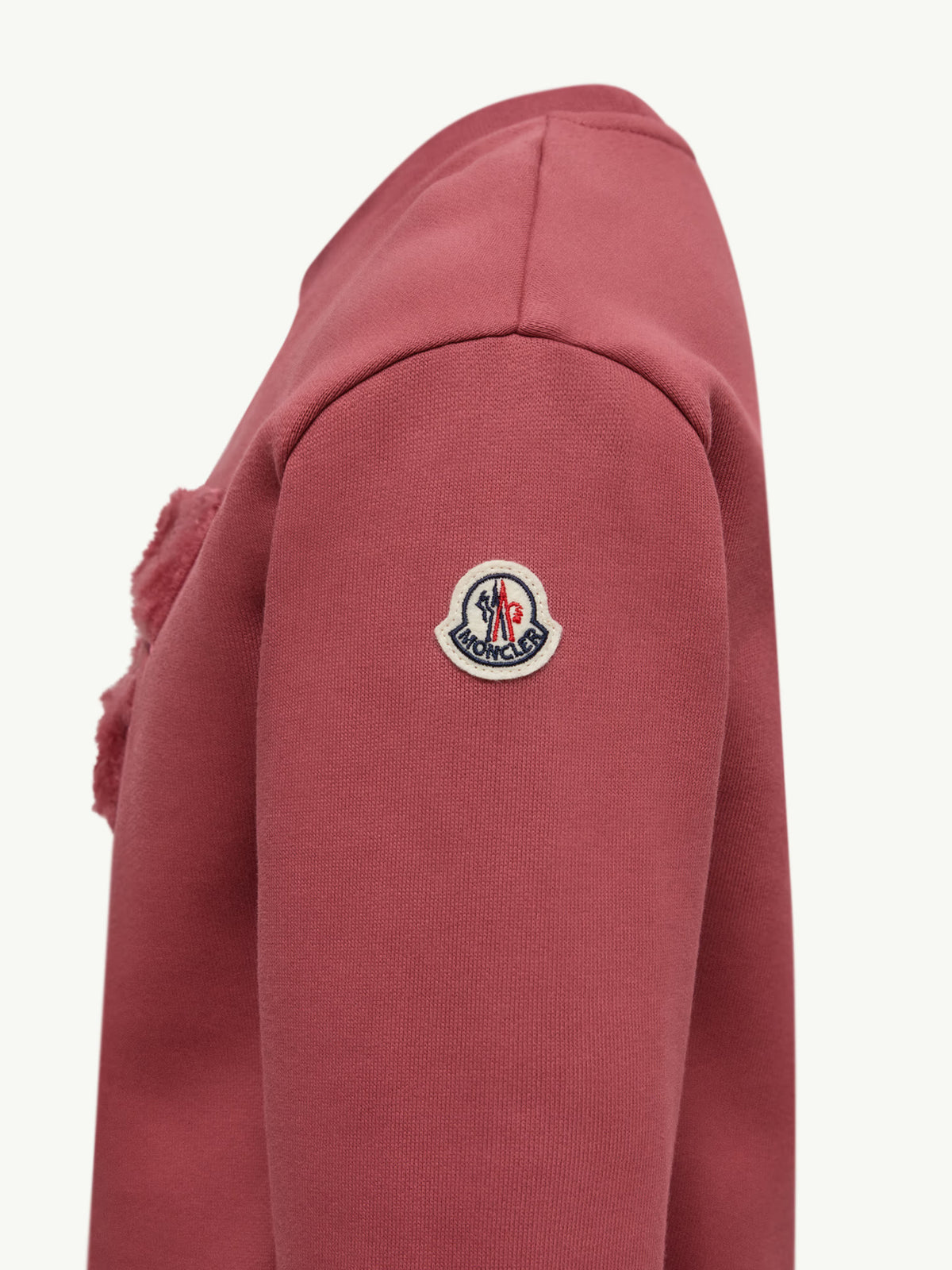Cotton sweatshirt with teddy logo