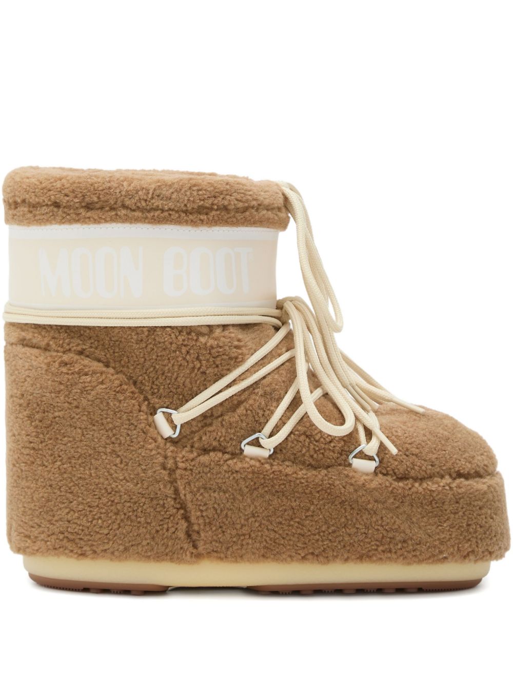Icon Low Camel Fleece Boots