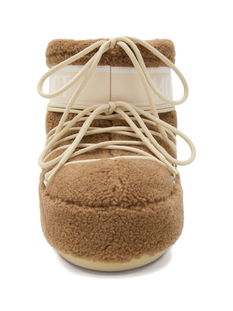 Icon Low Camel Fleece Boots