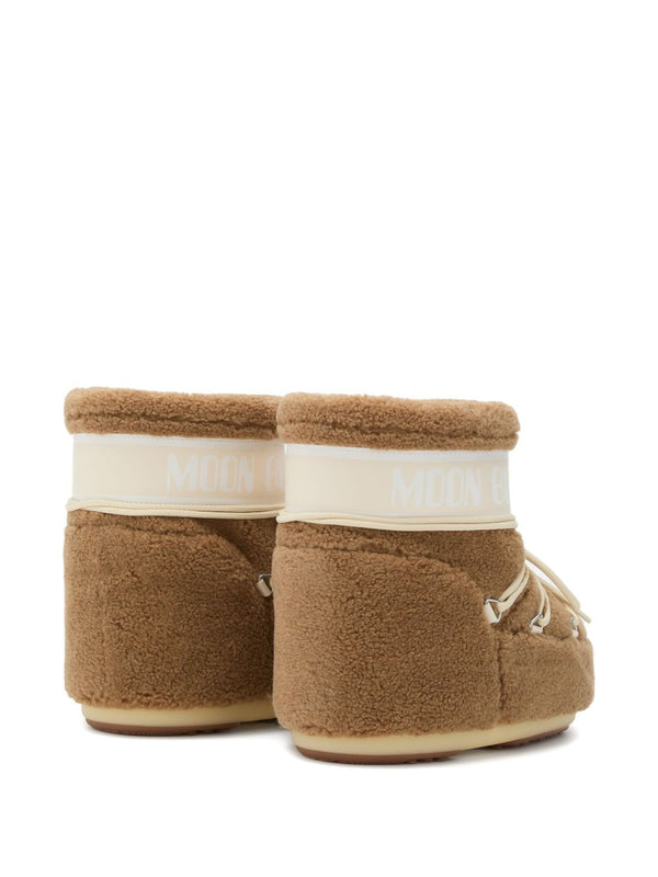 Icon Low Camel Fleece Boots